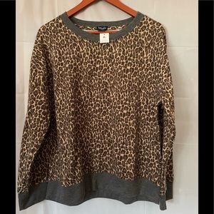 Splendid XL Animal print, long sleeve, light weight top